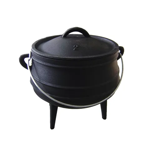 Cast Iron Pot-belly Size 2 Potjie Pot 3 legs