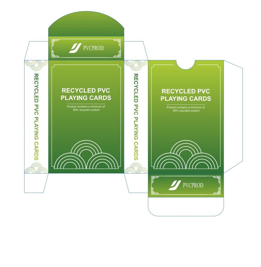 Cartes à jouer en plastique PVC recyclé