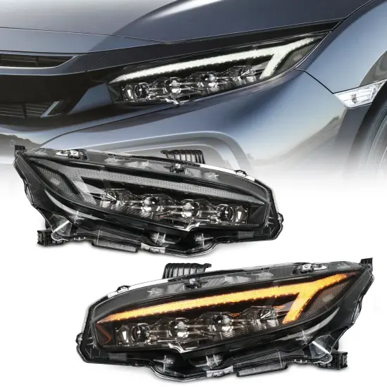 XT Upgrade LED Headlamp Turn Signal Daytime Running Light for Honda Civic 10th (2016-2021)