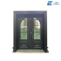 Heavy Duty Glass Cast Aluminum Door
