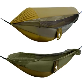 Portable Nylon Parachute Camping Hammock with Mosquito Net and Tarp