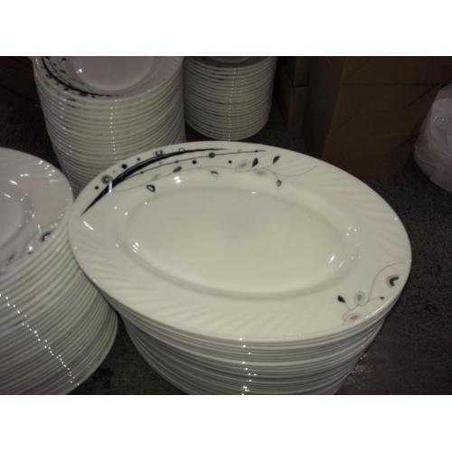 Milky White Glass Plate- 8" Waist Plate