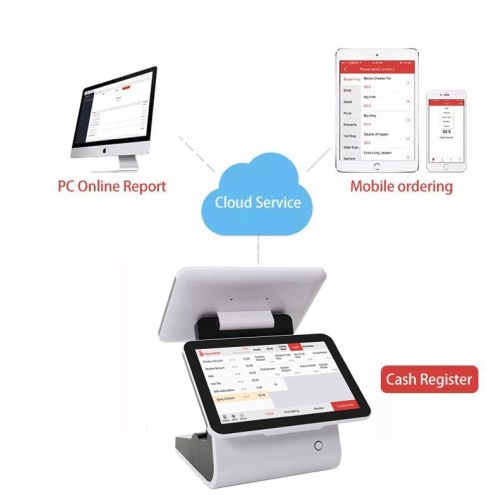 12.5 inch dual Screen pos computer billing machine