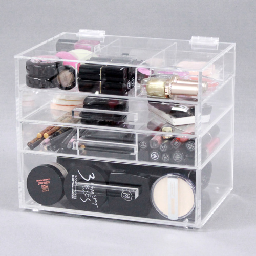 Organizer per cosmetici da bagno grande e trasparente