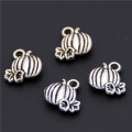 50pcs Silver Color Pumpkin Charms Pendant For Hallowmas Diy Necklaces & Pendants Jewelry Accessories A2405