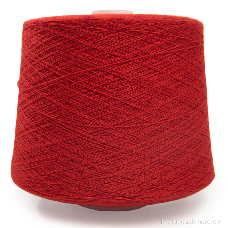 A maglia a mano con filato Cashmere 80nm di alta qualità al 100%
