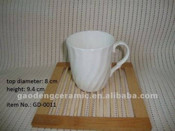 beautiful thread shape bone china mug