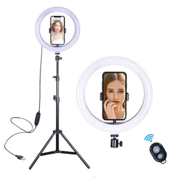 LED Ring Light 12inch with Phone Holder Tripod for TikTok and YouTube Photography