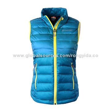 Women's Boodywarmer/Vest, Made of 100% 210T Polyester Taffeta Lining