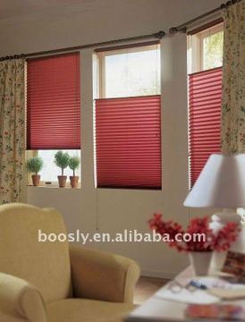 electric blinds with pleated fabric