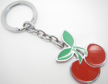 fashion cherry charms alloy keychains