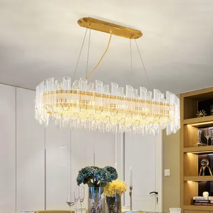 Crystal chandelier for luxurious living room lighting