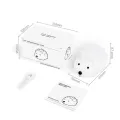 Linda luz nocturna LED de erizo para dormitorios para niños