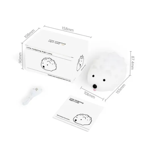 Симпатичный ежа светодиодного ночного света для детских спальни