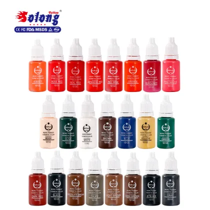 Solong tattoo superior eyebrow tattoo ink eyebrow microblading ink set