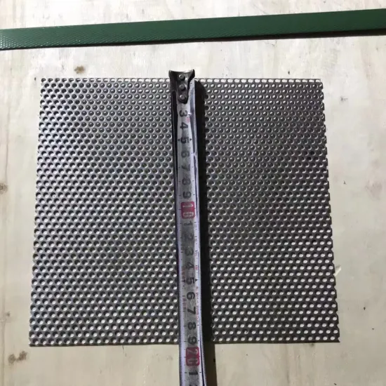 Custom 250x250mm Stainless Steel 304 Perforated Sheet with 3mm Holes 0.9mm Thick