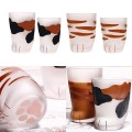 300ml Cat Paw Cup Milk juice Glass Cup