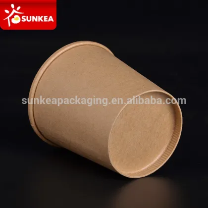 Paper soup pail, cup a soup, packaging for soup