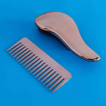 Professional Biodegradable Bamboo Hair Comb Set with Massage Bristles for Women and Babies