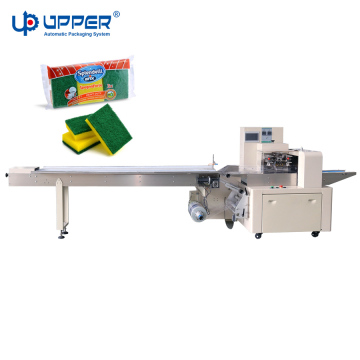 Automatic Flow Packaging Machine for Kitchen Cleaning Sponges