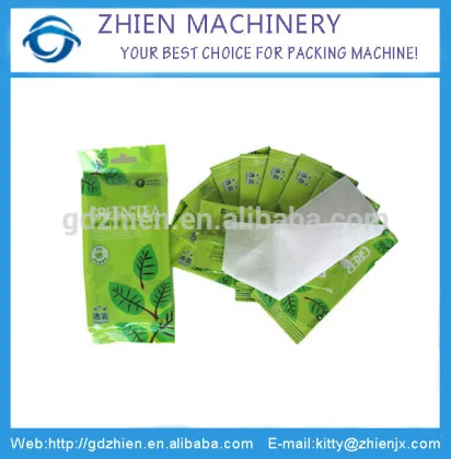 ZE-250X one piece wet tissue packing machine/small bag wet tissue packing machine