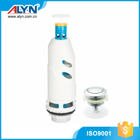 Adjustable ABS tank single flush valve toilet cistern fittings with button