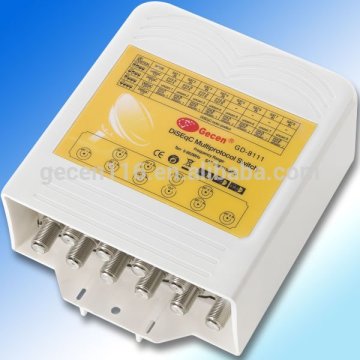 2016 Gecen Hi-isolation and short-circuit protect 9 in 1 DiSEqC switch GD-8111