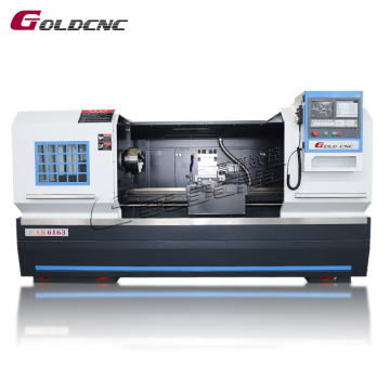 Goldnc Automatic CNC Lathe High Precision CAK6163 Horizontal CNC Machine for Metal Turning