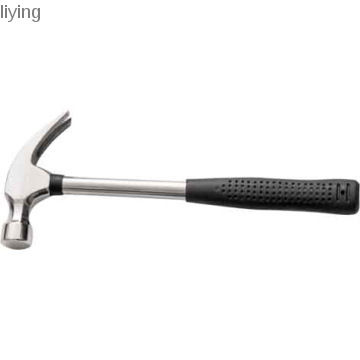 Claw hammer with pipe steel handle