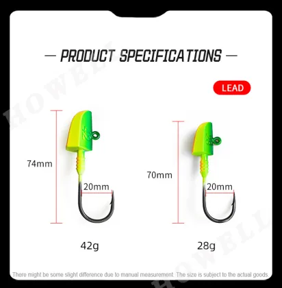 Wholesale 42g Quality Saltwater Lead Head Jig Head with BKK Hook