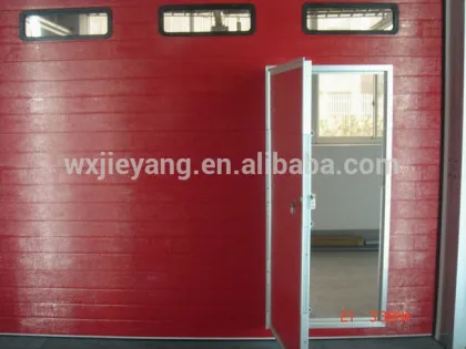 automatic industry door with pedestrain door