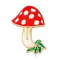 1PC Mushroom Brooch Women Enamel Charms Jewelry Party Badge Banquet Scarf Pins Chrismas Gift jewelry Accessories Wholesale W77