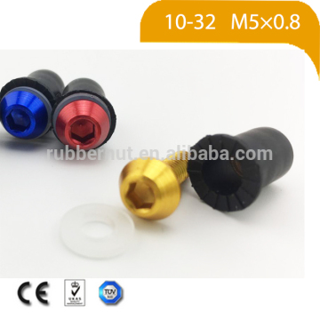 M5 aluminum alloy hex color screw,Round head pan head screw RUBBER NUT