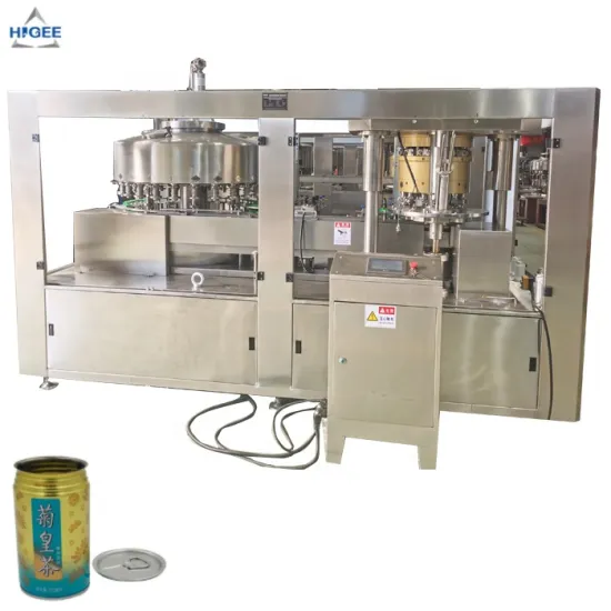 Canned Food and Beverage Filling and Seaming Machine for Plastic Soft Drink Cans