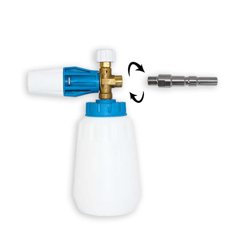 Pistola per lavatrice in schiuma di neve ad alta pressione con 1/4 in schiuma connettore nielfisk