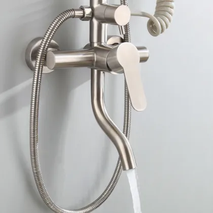 304 Stainless Steel Shower Spray Gun for Bathroom: Supercharged Shower Suite