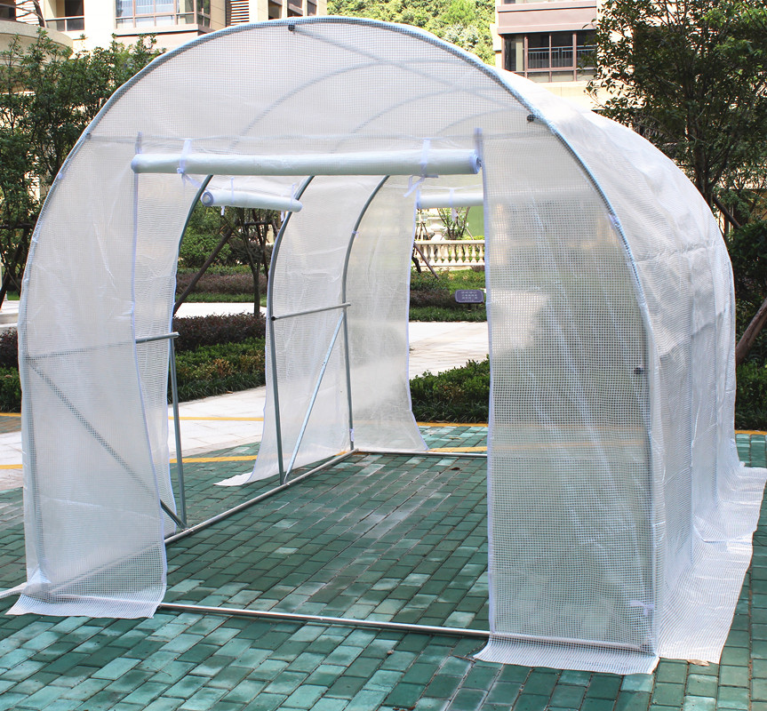 High Tunnel Galvanized Steel Frame Garden Greenhouse