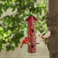 Hanging Tube Birdfeeder with 6 Feeding Ports