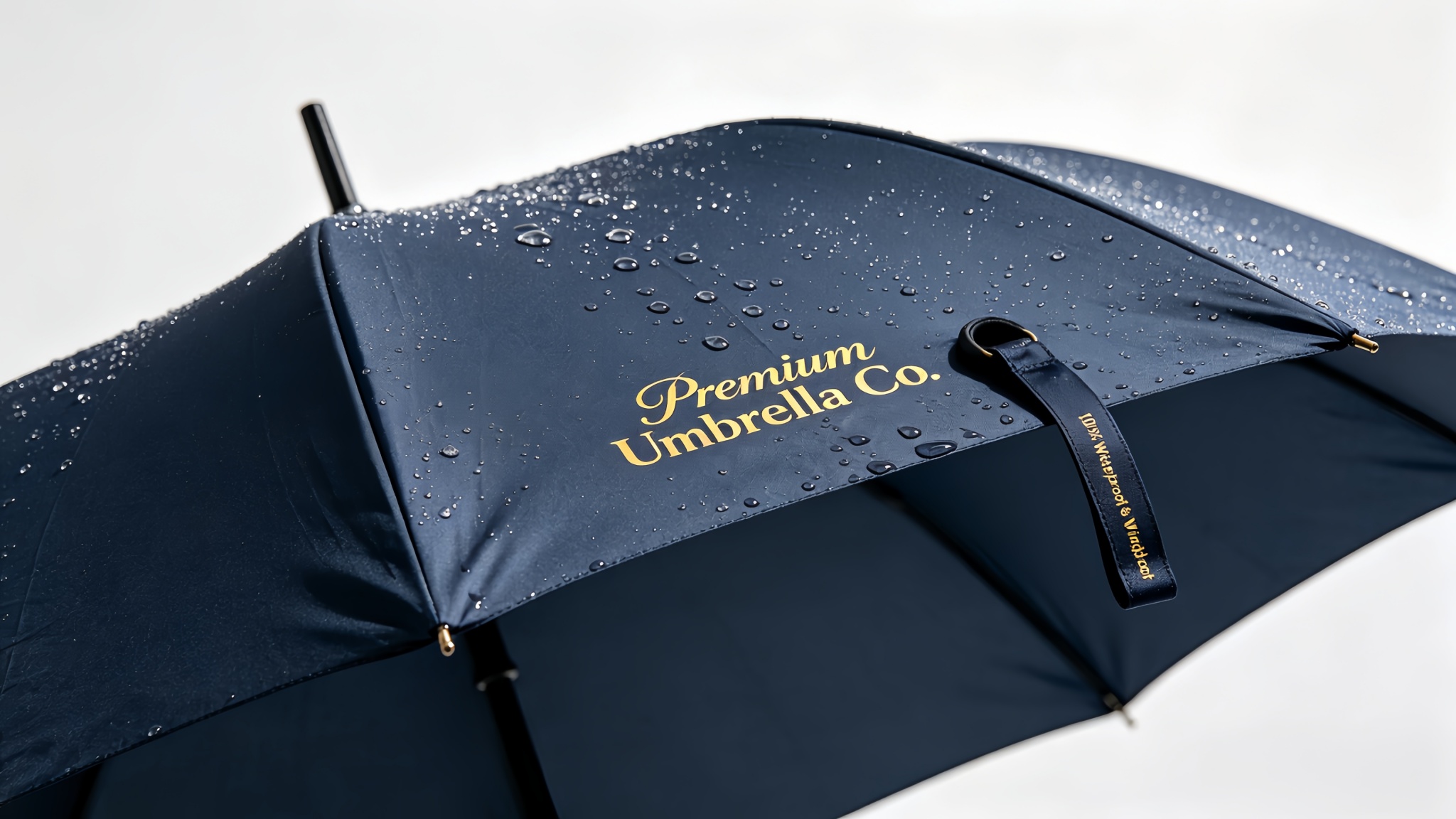 Custom-umbrella-logo-close-up-detail