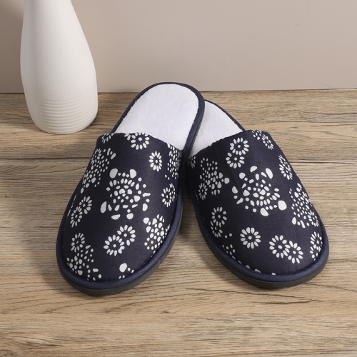 Algodão Lightweight Hotel Unissex Travel Slipper para homens