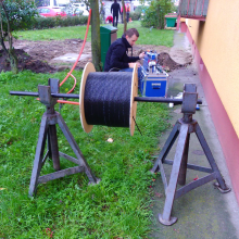 fiber blowing machine price microduct fiber optic cable jetting blowing machine price Factory