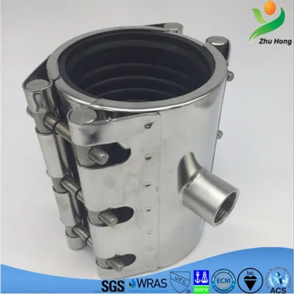 RCDT plumbing pipeline repair 304 Stainless Steel Pipeline Tee Clamp pipe tee