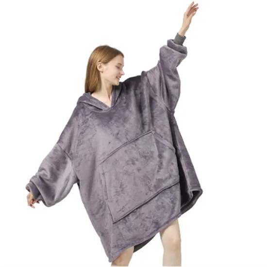 custom print sherpa throw plush blanket sherpa wearable blanket with sleeves
