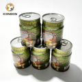 Konson latas de óleo de coco, embalagens metálicas de qualidade alimentar para óleo de coco e leite de coco, vedação hermética