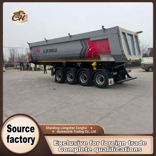 تریلر 4 چرخ U-Frame Rear Tipping Dump