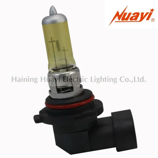Halogen automobile lamp 9006 12V55W, Yellow auto headlight lamp HB4