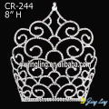 8 Inch Rhinestone Pageant Crowns Tiaras For Girls