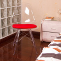 Silla sin brazos transparente de Eames