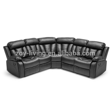 America Style Luxury C Shaped Sofa With Recliner For Sale ZOY-99280