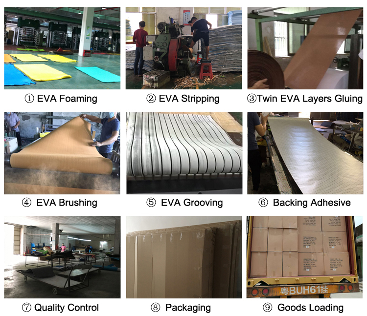 EVA Composite Decking Boat Deck Flooring Material Boat Padding